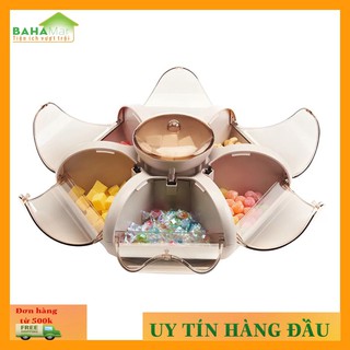 KHAY HOA SEN ĐA NĂNG - KHAY MỨT TẾT "BAHAMAR" đựng đồ ăn vặt hàng ngày, để mứt Tết đẹp đẽ với các cánh hoa sen xòe rộng.