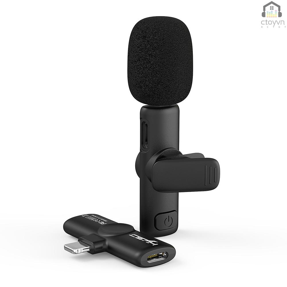 Micro Không Dây Thu Phát Sóng Trực Tiếp HXSJ F18 2.4G 20m Cho iOS