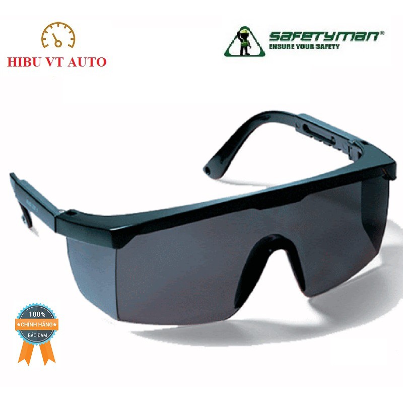 Kính Bảo Hộ Đài Loan Safetyman Vuông Đen chống bụi, chống tia UV, chống đọng sương | BigBuy360 - bigbuy360.vn