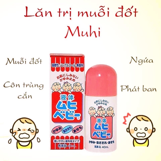 Lăn trị côn trùng cắn Muhi