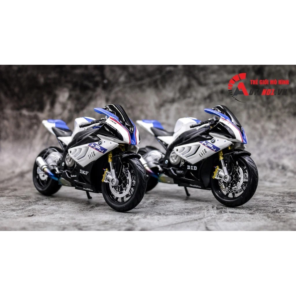 MÔ HÌNH XE BMW S1000RR HP4 ĐỘ PÔ SC 1:12 AUTONO1 D006