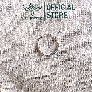 Nhẫn bạc nữ TLEE xoắn basic cá tính Freesize TLEE JEWELRY A0282