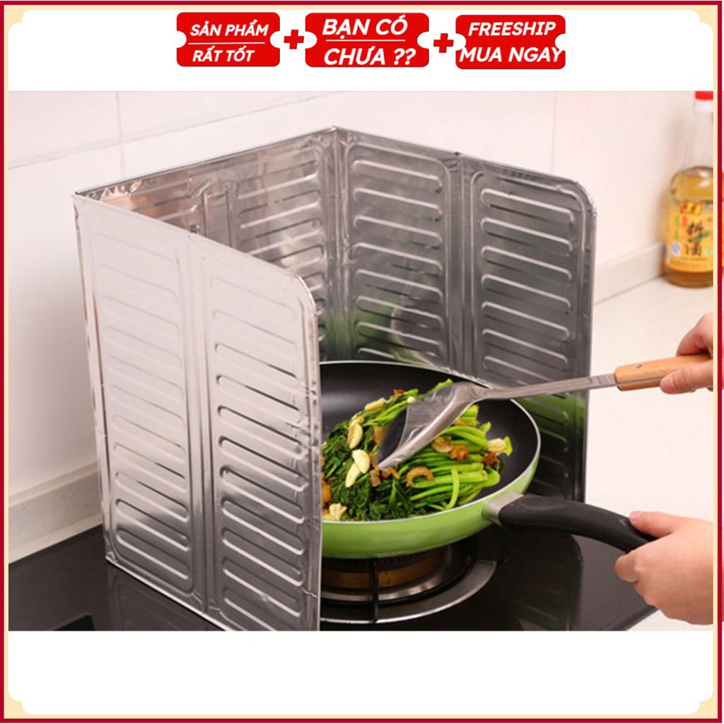 #Khung Nhôm CHỐNG BẮN DẦU Mỡ - Tấm Chắn Bếp Ga Ngăn Chiên Rán Size 32.5*84Cm - Dễ Dàng Vệ Sinh Nhà Bếp
