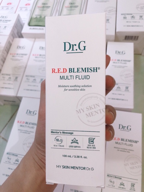 Bill_ Tinh chất dưỡng trắng da cấp ẩm sâu chống lão hoá cho da nhạy cảm DR.G R.E.D BLEMISH MULTI FLUID