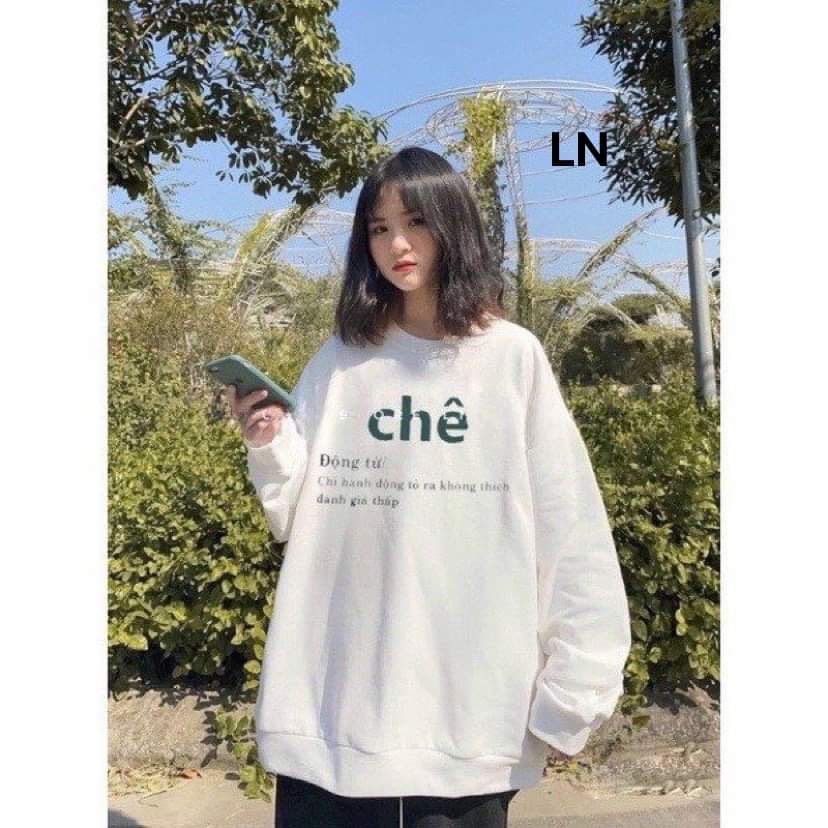 Áo nỉ Sweat in chữ chê-5L0N