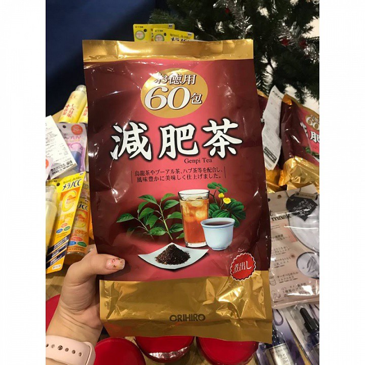 [DATE T4/2024] Trà Giảm Mỡ Bụng Nhật Bản Genpi Tea Orihiro 60 gói