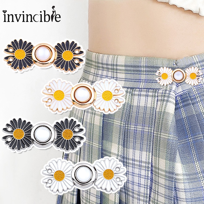 Bộ Nút Thắt Eo Đơn Giản / Khóa Kim Loại Hình Hoa Cúc Điều Chỉnh Được Thời Trang / Váy Quần Thanh Lịch