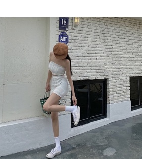Set áo ống chân váy len ôm body