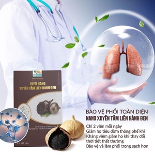 Nano xuyên tâm liên hành đen, hỗ trợ điều trị viêm họng.