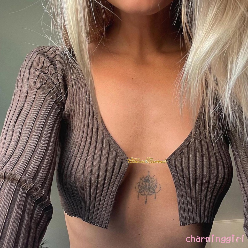 Áo Khoác Cardigan Dệt Kim Tay Dài Thời Trang Cho Nữ
