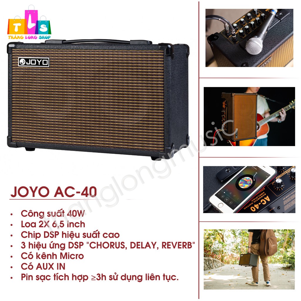 [Chính hãng] Joyo AC-40 - Loa Amplifier cho Guitar Acoustic Joyo AC-40 Công Suất 40W