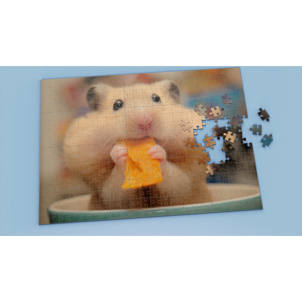 Tranh ghép hình HAMSTER - Mẫu 6 - Nhận in theo yêu cầu