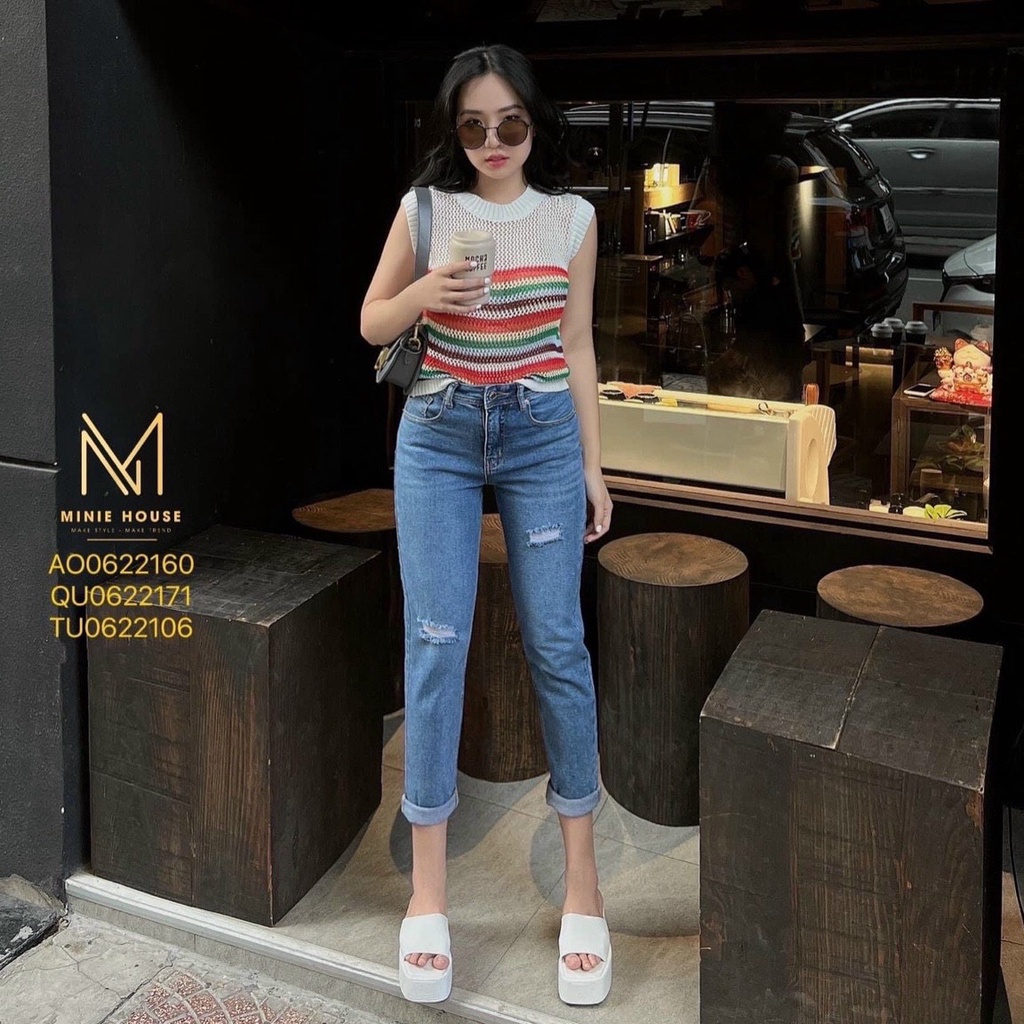Áo len lưới sát nách sắc màu,thoáng mát,cực dễ mix đồ,hàng quảng châu đẹp mê-Minxy shop