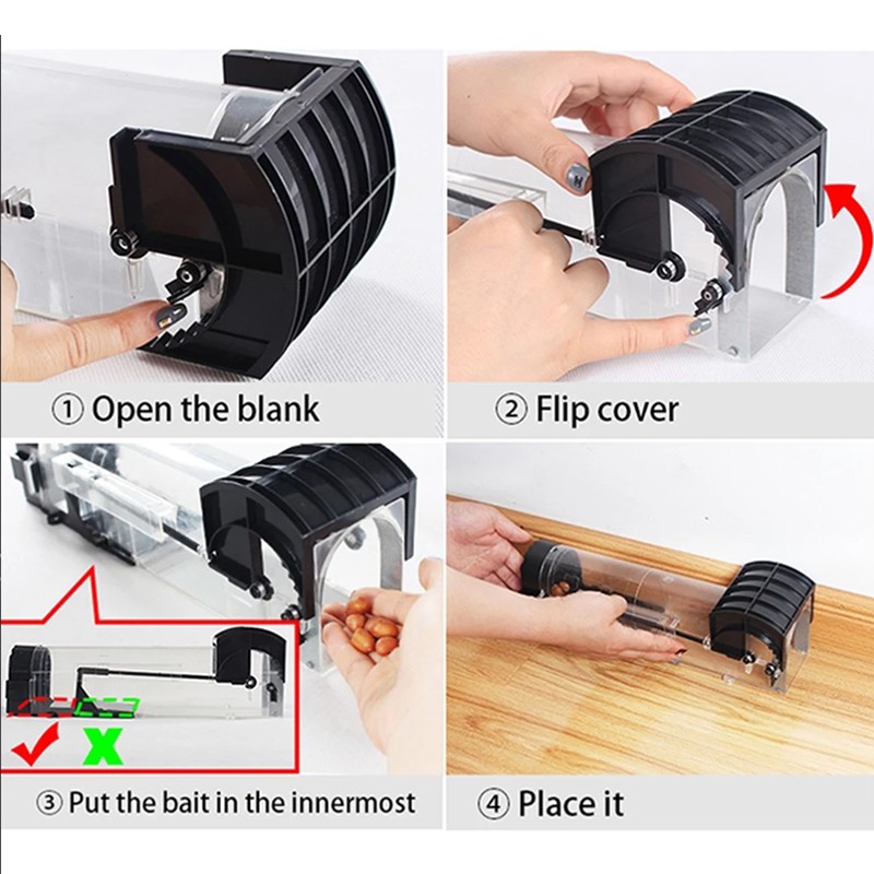 1 Bẫy Bắt Chuột Thông Minh Trong Suốt