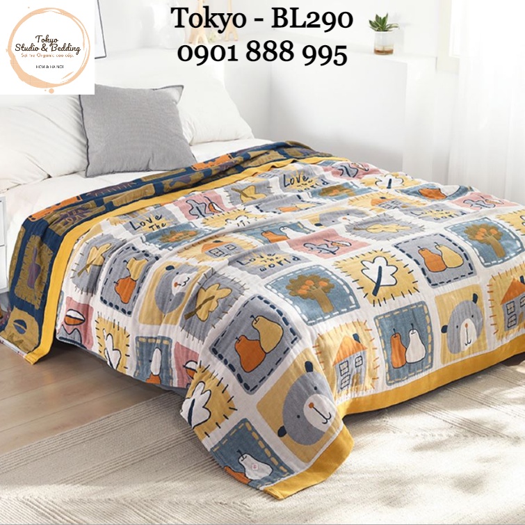 S54_Chăn Xô Organic Cotton Dòng Cao Cấp