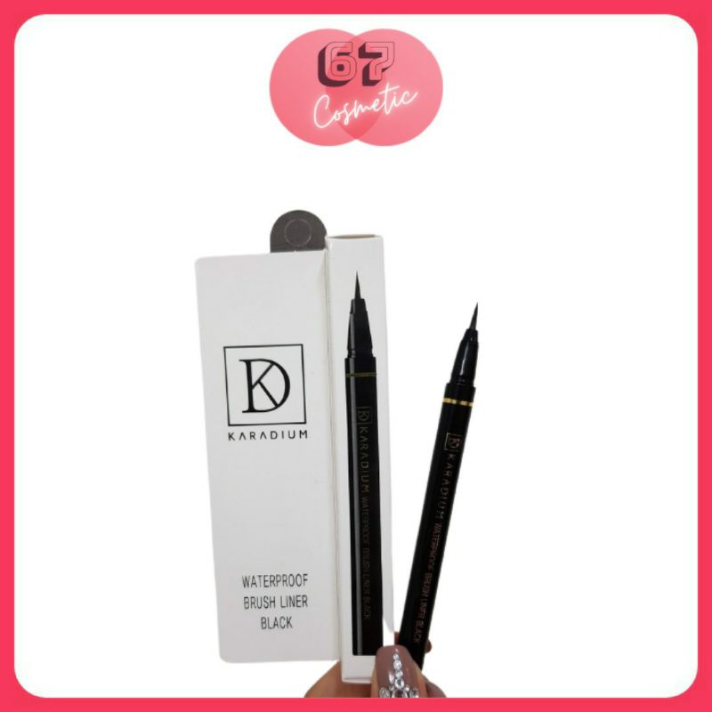 Bút kẻ mắt nước Karadium Waterproof Brush Liner Black