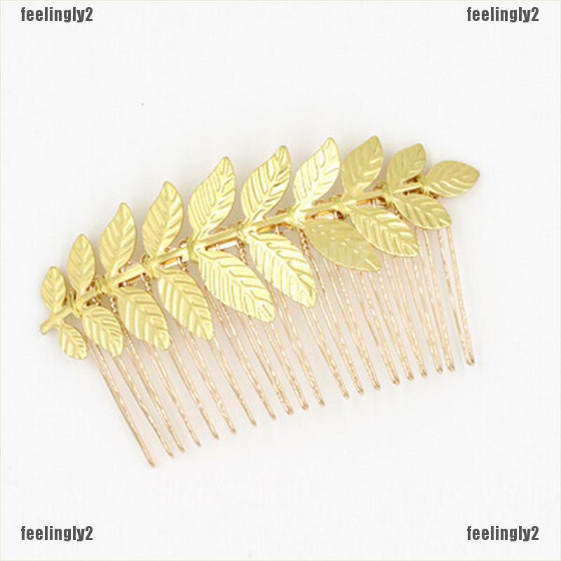 ❤Mặt Trời❤ Kẹp Tóc Hình Chiếc Lá Thanh Lịch Cho Nữ