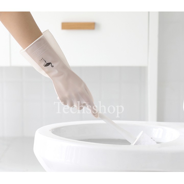 Găng Tay Vệ Sinh Bảo Vệ Tay Siêu Dày Loại Dài 29cm - Dụng Cụ Vệ Sinh, Giặt Giũ Quần Áo Tiện Lợi