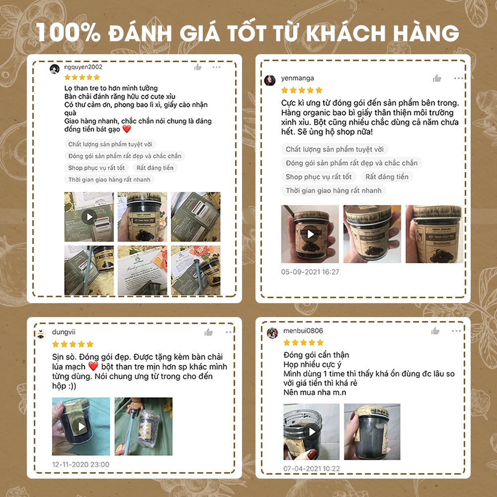 Bột Than Tre Umiha,Bột Than Hoạt Tính Hữu Cơ Đánh Trắng Răng Túi 40gr Giúp Trắng Sáng Và Sạch Mảng Bám