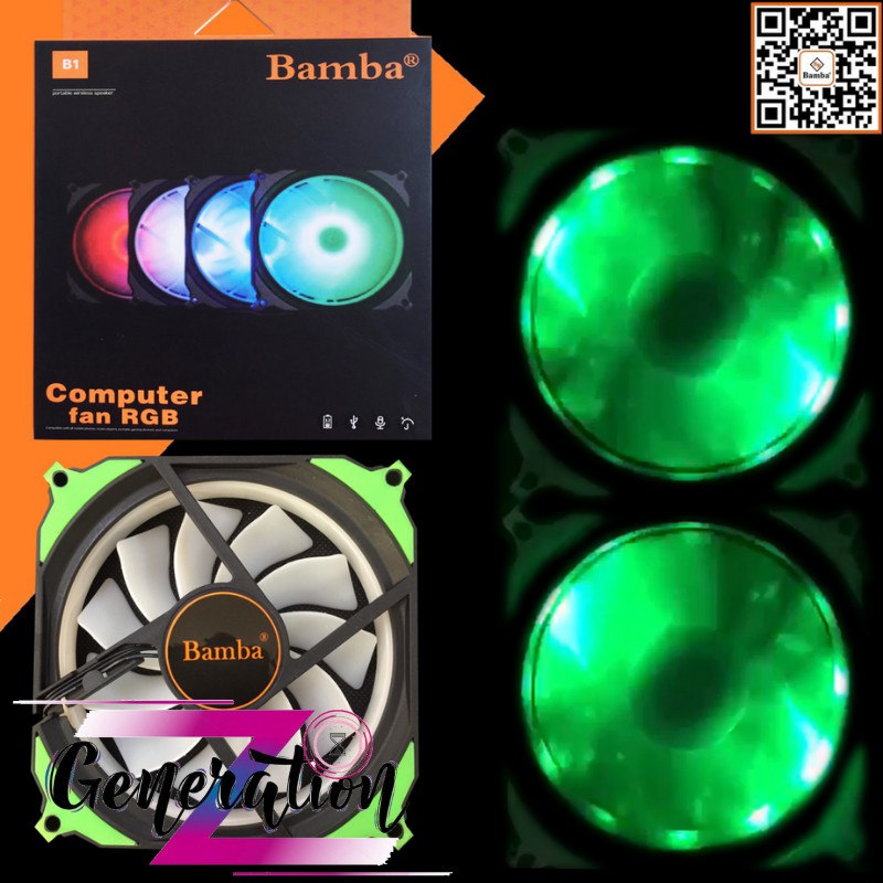 FAN CASE 12CM LED RGB BAMBA B1