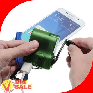 Mini Tay Quay Cổng USB Sạc Di Động Hướng Dẫn Sử Dụng Máy Phát Điện-Động cơ nổ SOS USB Sạc Khẩn Cấp Cắm Trại Đi Bộ Đường