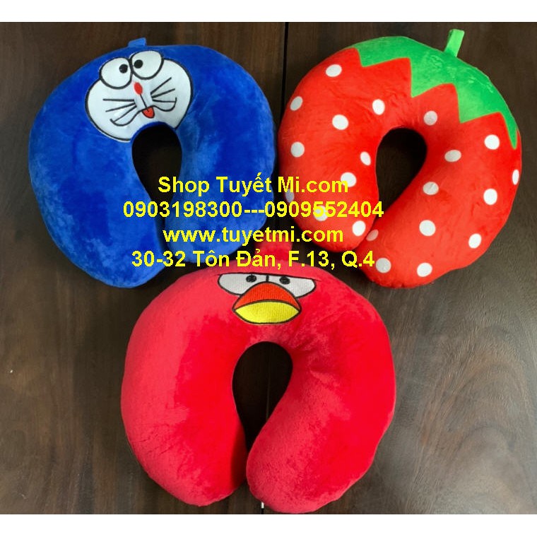 Gối bông kê cổ hoạt hình cho bé