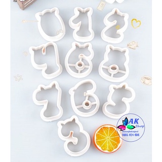 SET 10 KHUÔN CUTTER NHỰA (SỐ PIG)