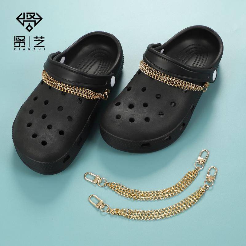 crocs sticker Dây Xích Khóa Giày Trang Trí Đẹp Mắtshoes sticker Accessories Stickers Sandals Shoe Decoration
