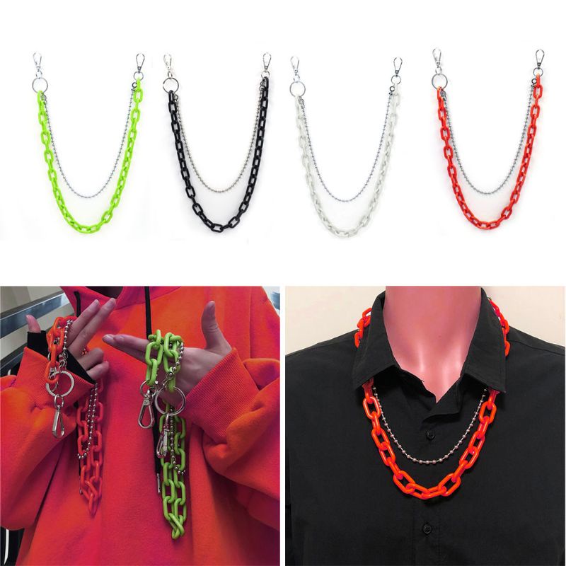 Dây Xích Kim Loại Kẹp Thắt Lưng / Ví / Quần Jean Phong Cách Punk Cá Tính