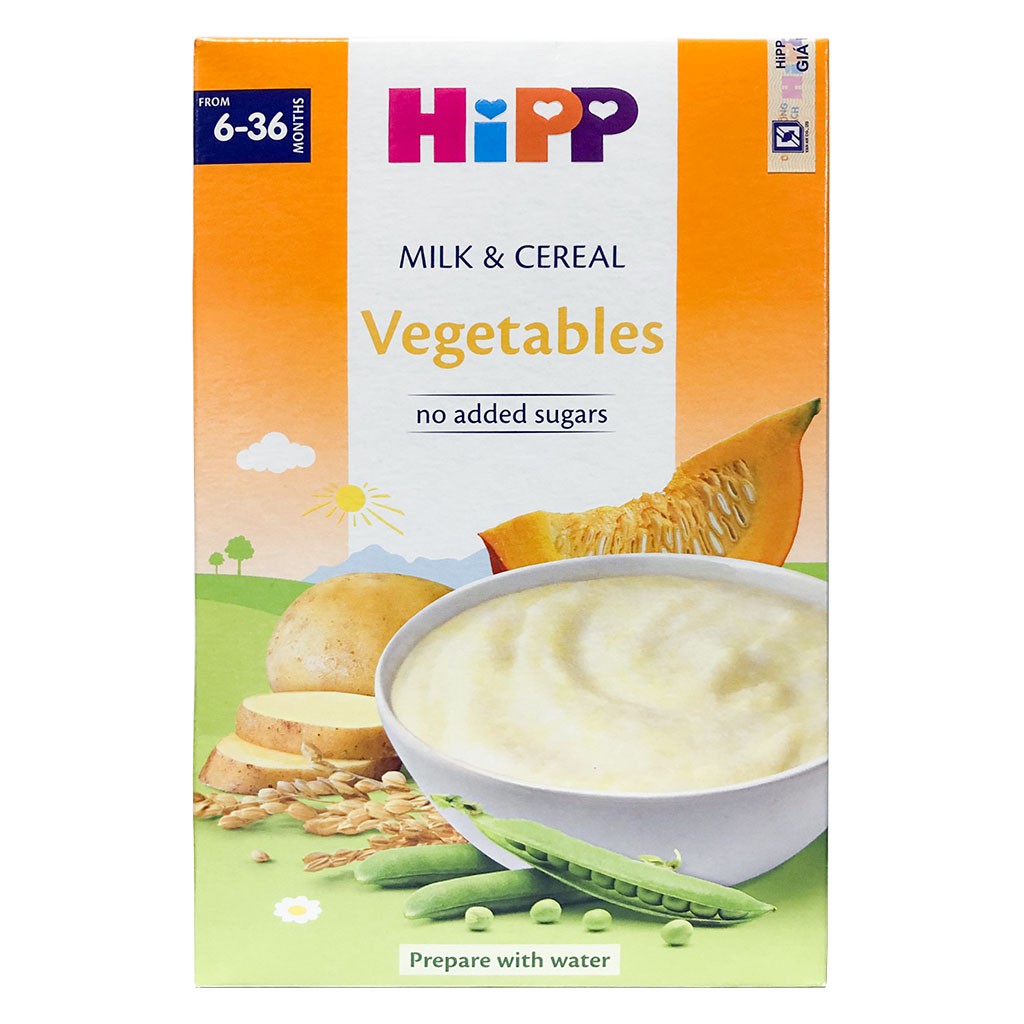 [CHÍNH HÃNG] Bột Ăn Dặm HiPP Vegetables (Ngũ Cốc Rau Củ) Hộp 250g