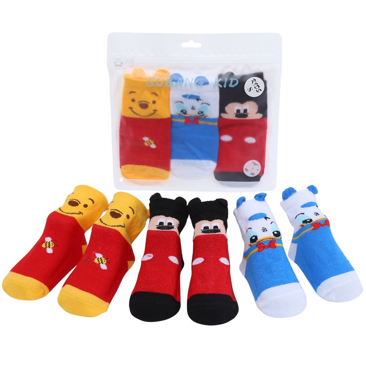 Vớ Cotton Họa Tiết Hoạt Hình Cho Bé 0-2 Tuổi