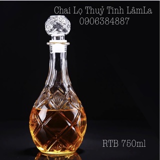 Bình Thuỷ Tinh Pha Lê Đựng Rượu RTB 750ml