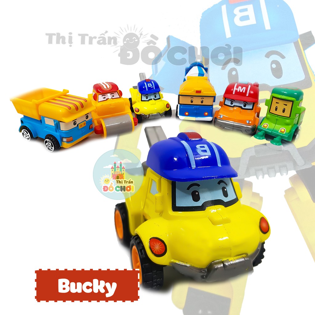 Bộ xe ô tô đồ chơi mô hình robocar poli chạy trớn nhiều mẫu cho bé - Thị trấn đồ chơi