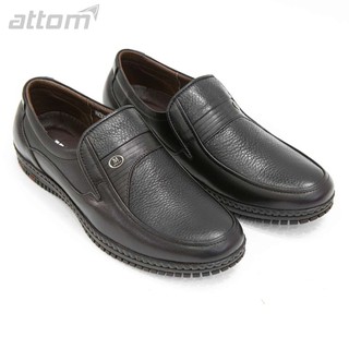Giày Tây Nam ATTOM Da Bò Cao Cấp Form Bánh Mì Gắn Khoen - MSP : MM30036