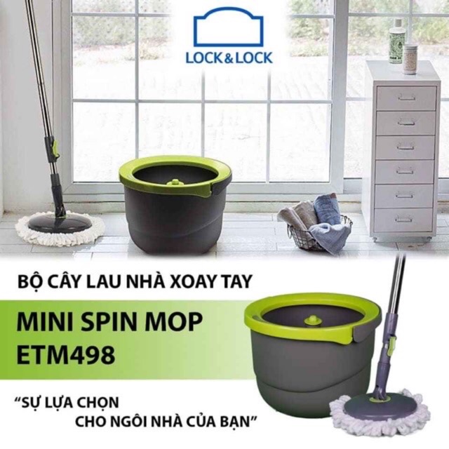 BỘ LAU NHÀ 360 ĐỘ LOCK &amp; LOCK CHÍNH HÃNG