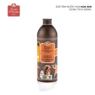 Sữa tắm nước hoa Ý Tesori d'Oriente chính hãng 500ml hương thơm lưu trữ cả ngày kèm vòi