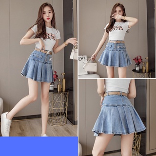 Chân váy nữ, chân váy jeans xếp ly size s m l skucv-18a shopcuamem