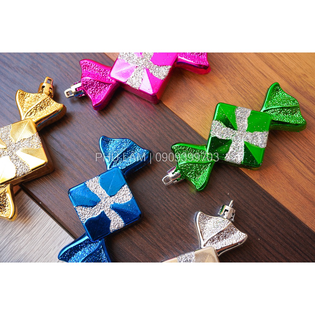 {HCM- BỊCH 6 CÁI - KẸO TRANG TRÍ CÂY THÔNG / NOEL