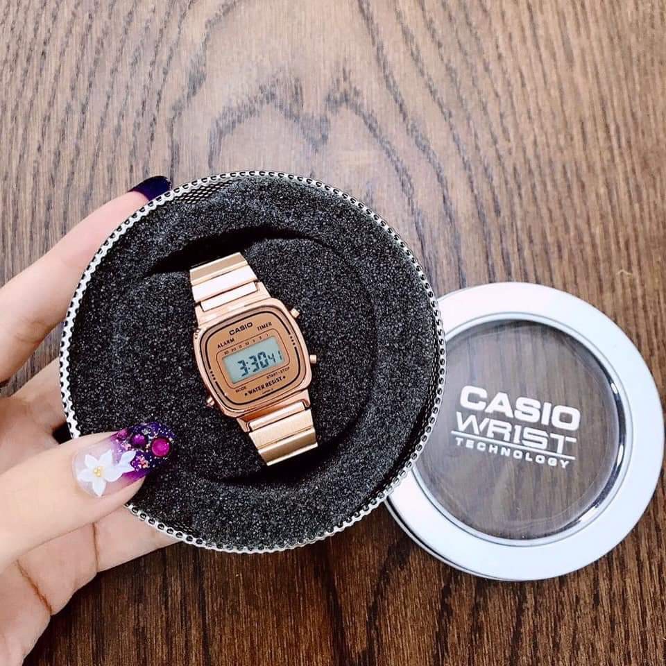 Đồng hồ nữ Casio LA670 WA-1JF - Hàng Chính hãng xách tay Nhật (Tặng hộp Thiếc CASIO)