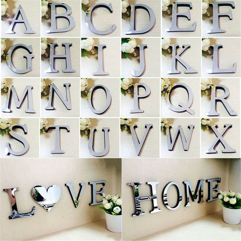 Nhãn dán tường họa tiết chữ cái G-Y 3D sáng tạo trang trí nội thất DIY