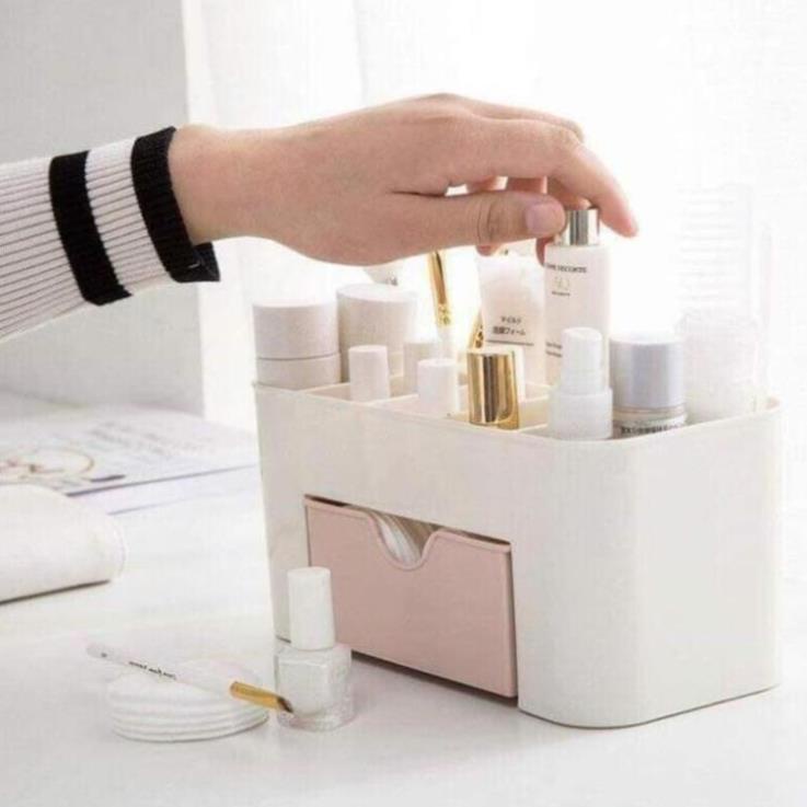 Kệ Mỹ Phẩm Nhựa Mini Nhiều Ngăn 1 Tầng, tiết kiệm, để được nhiều đồ vô cùng tiện lợi - TongkhoGiaDung