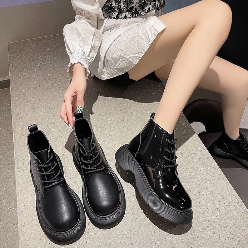 boots nữ cao cổ thời trang đế bánh mì phong cách ulzzang về hàng. ms: BỐT ĐẾ BÁNH MÌ | BigBuy360