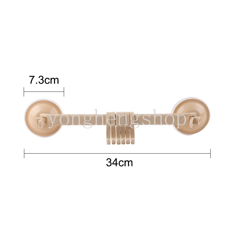 Giá đỡ treo khăn gắn tường không đục lỗ có thể điều chỉnh cho nhà bếp/phòng tắm