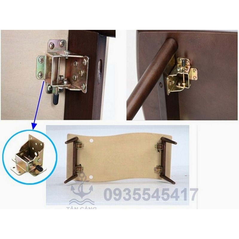 Bản lề chân bàn gập kiểu