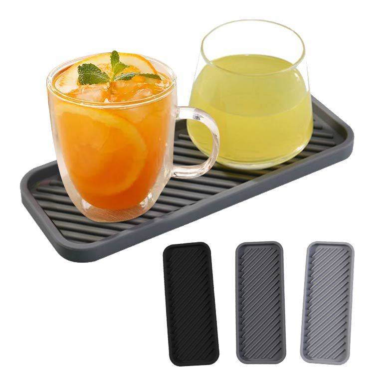 Khay Đựng Xà Phòng/Miếng Rửa Chén Bằng Silicone Thiết Kế Thoát Nước Tiện Dụng Cho Nhà Bếp