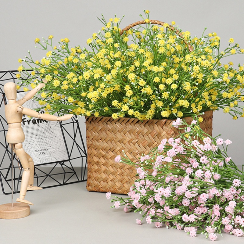 Bó Hoa Gypsophila Nhân Tạo Nhiều Màu Trang Trí Phòng Khách