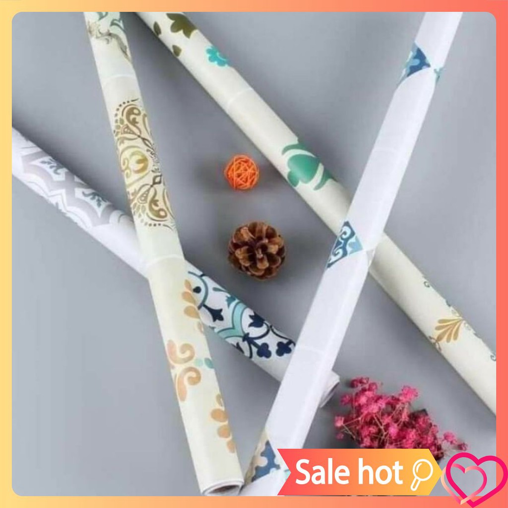 Giấy dán bếp hoa văn chịu nhệt Decal