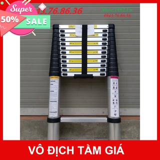 [Sale Giảm Giá] Thang Nhôm Rút Đơn 3.8M