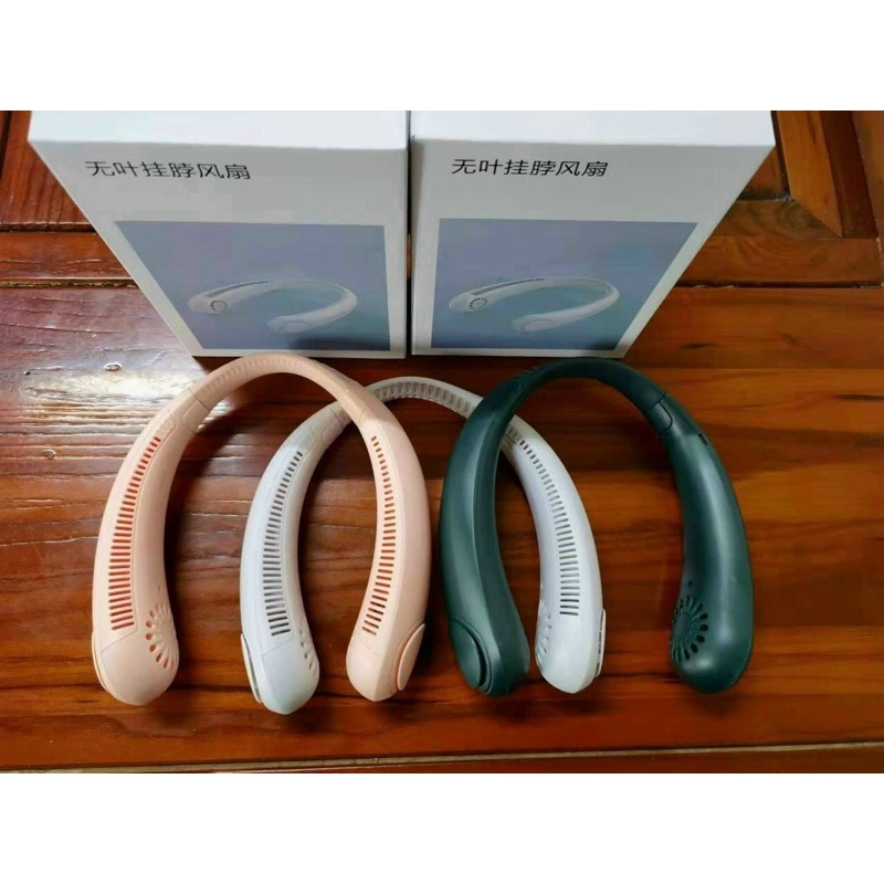Quạt Đeo Cổ Mini Tích Điện 3 Chế Độ, Dung Lượng Pin Lớn, Quạt Không Cánh Dễ Sử Dụng
