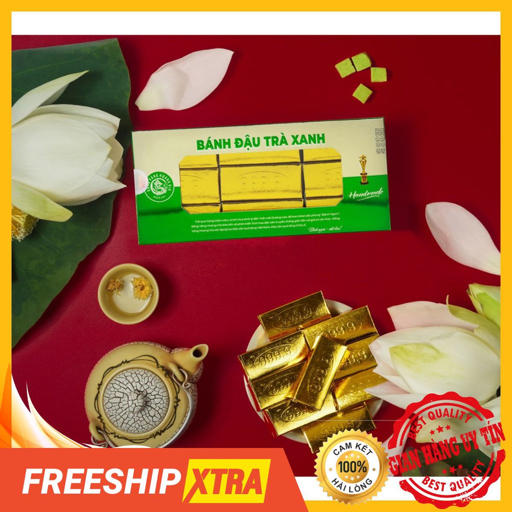 BÁNH ĐẬU XANH TRÀ XANH 300g - Đậu xanh kết hợp với matcha nhật bản - Hàng chính hãng
